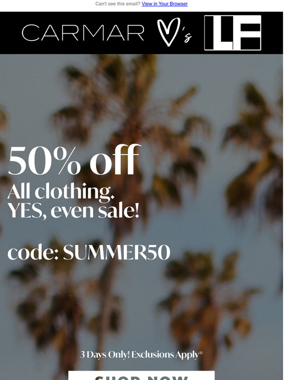 Shop 50% Off LF Stores