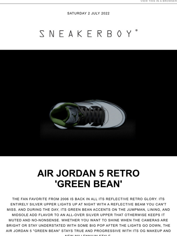 Air Jordan 5 Retro 'Green Bean'