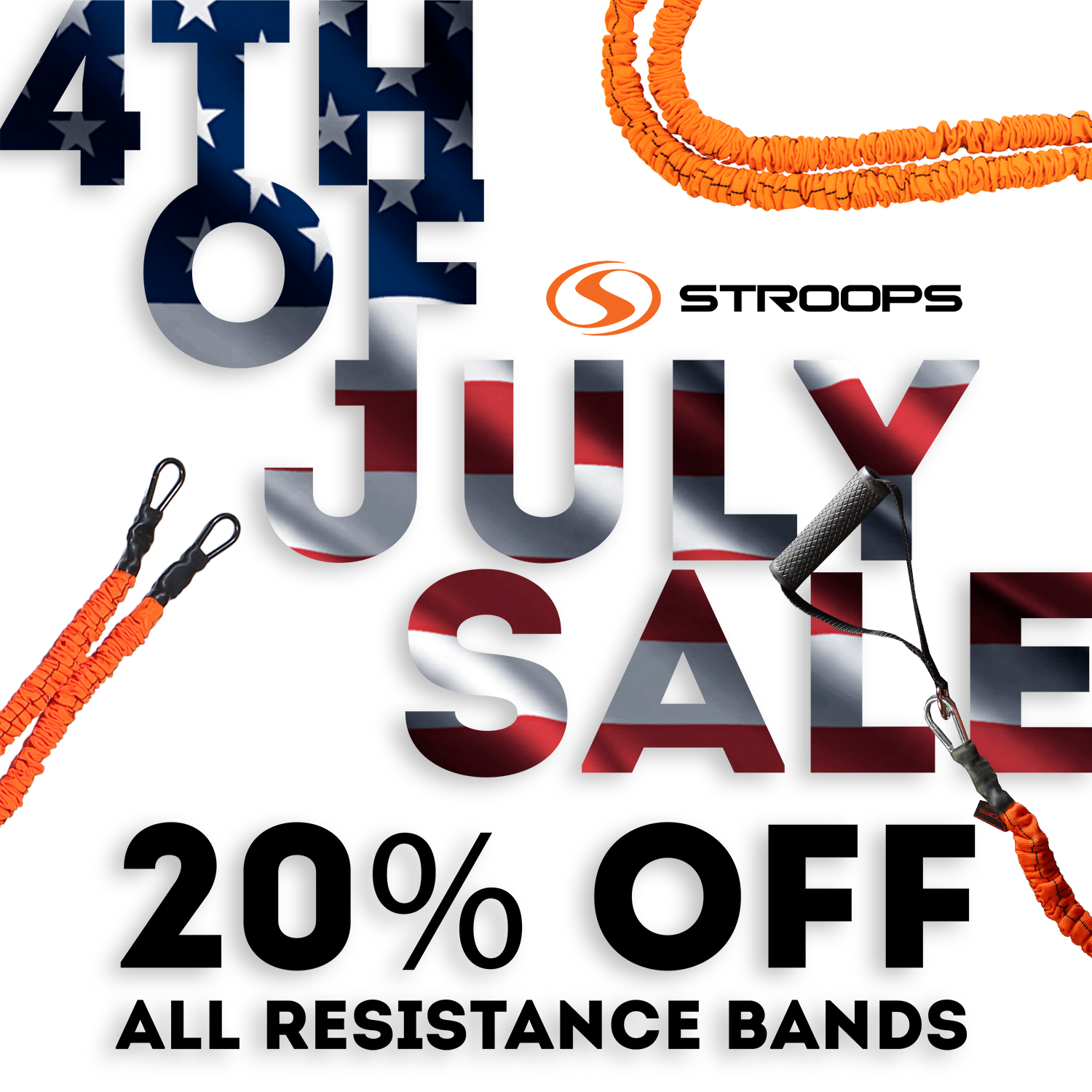 4th of July Sale 20% Off All Resistance Bands