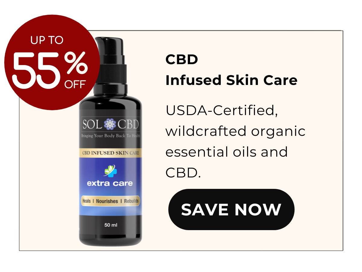 55% off CBD Skin Care