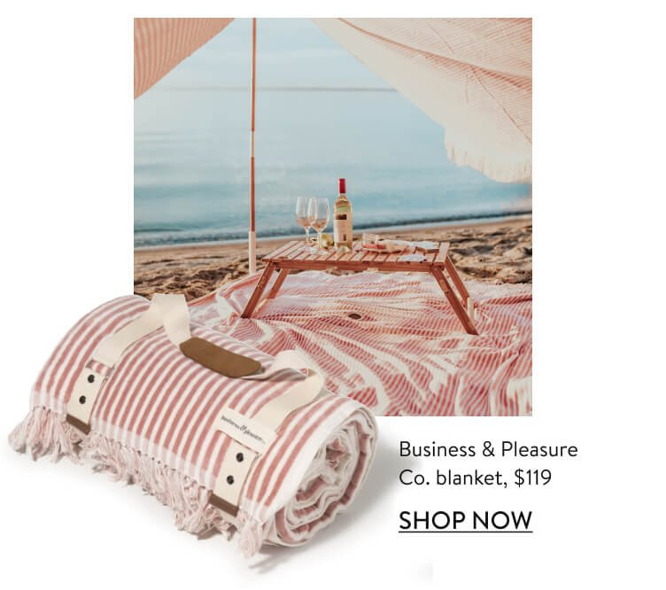 Business & Pleasure Co. blanket, $119