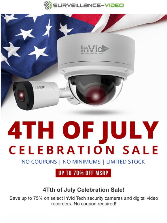 4th of July Celebration Sale | Up to 75% Off! 🎆