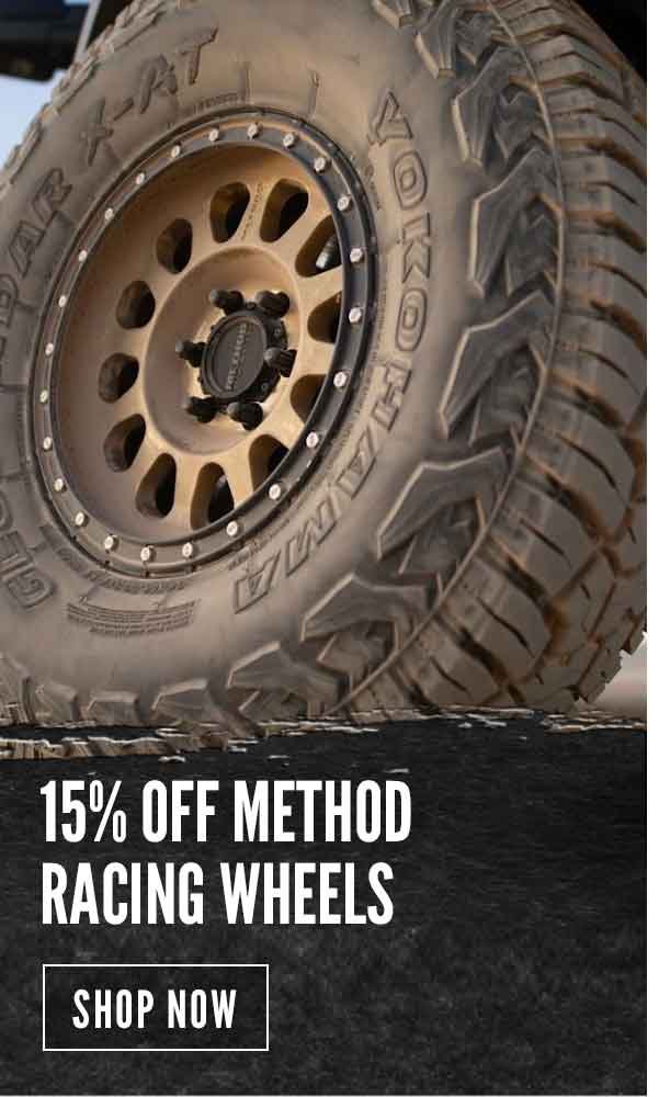 15% Off Method Racing Wheels