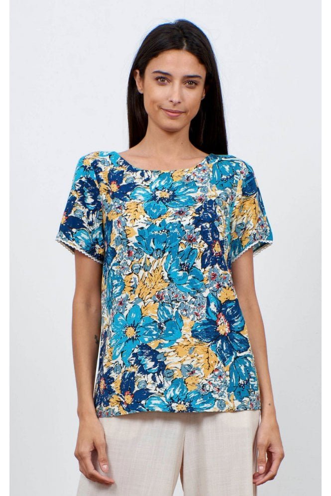 Nessa 50’s Floral Top