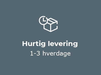 Altid hurtig levering - 1-3 hverdage