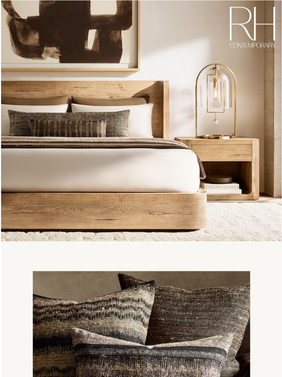 Restoration Hardware Introducing HandWoven Pillows & Throws by Neeru