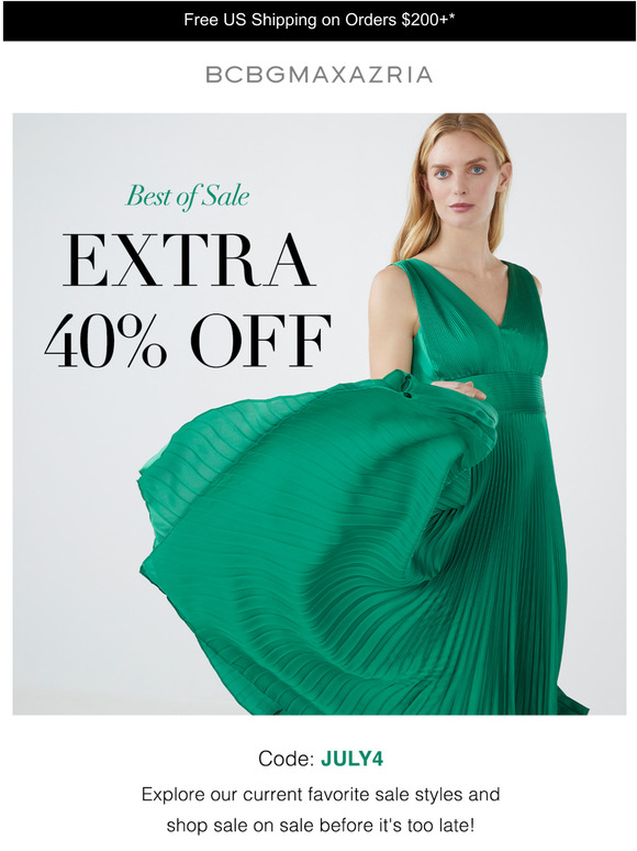 BCBG Email Newsletters Shop Sales, Discounts, and Coupon Codes