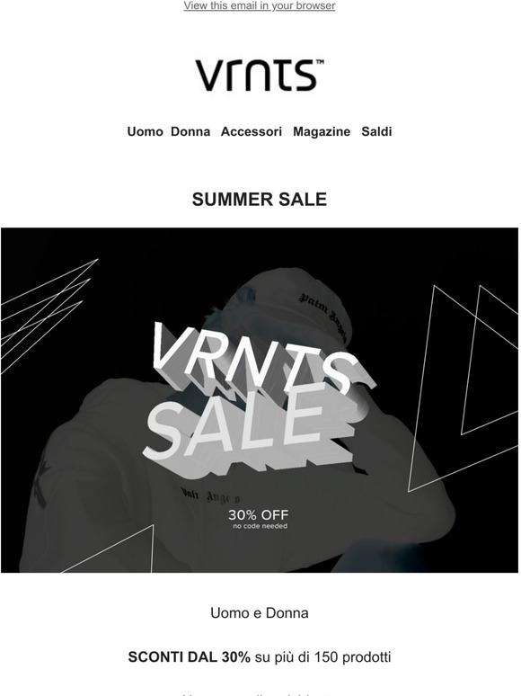 SUMMER SALE / Sconti dal 30%