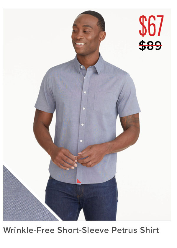 Shop Wrinkle-Free Short-Sleeve Petrus Shirt