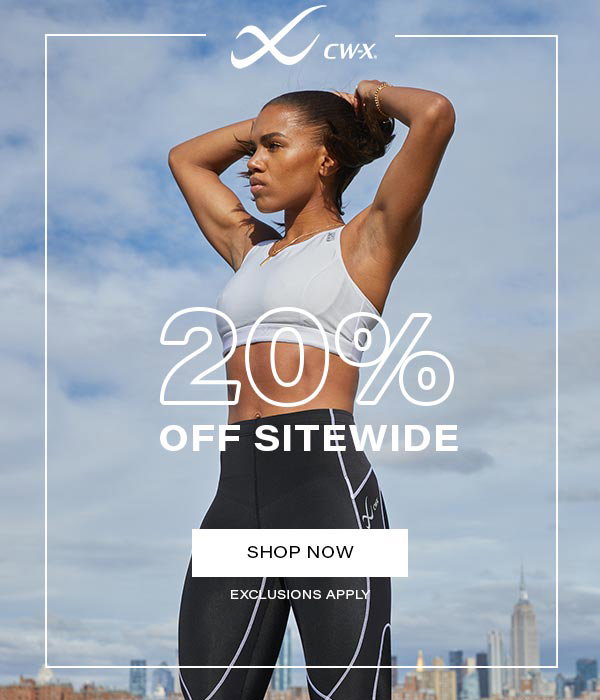 CW X: 20% OFF SITEWIDE IS HAPPENING NOW