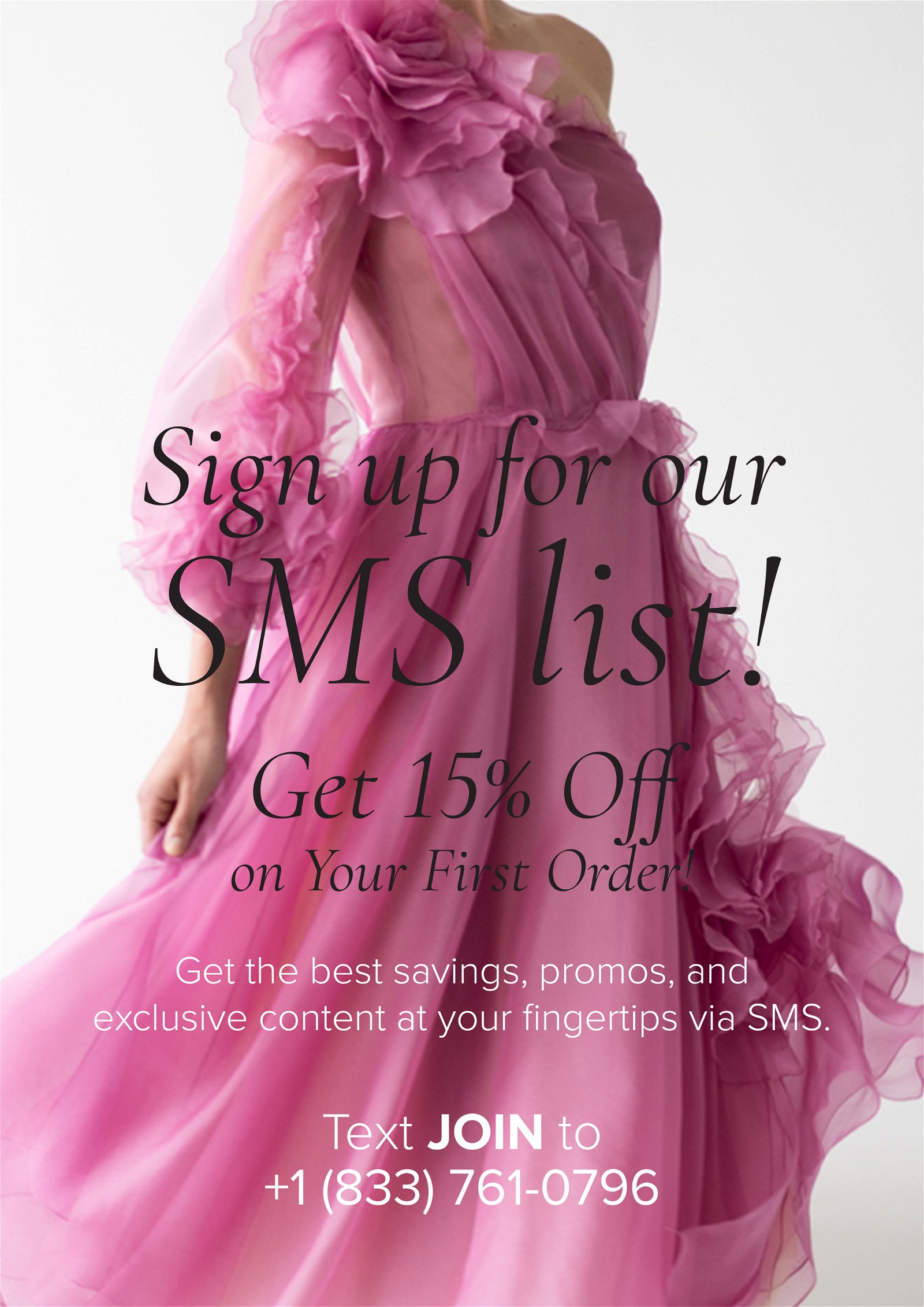 Get 15% off on your first order