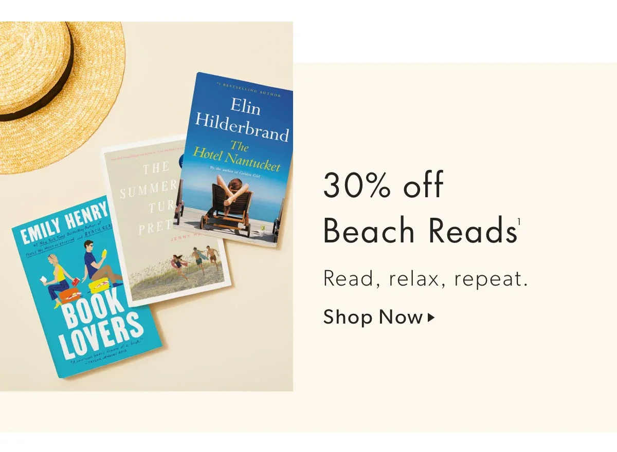 30% off Beach Reads