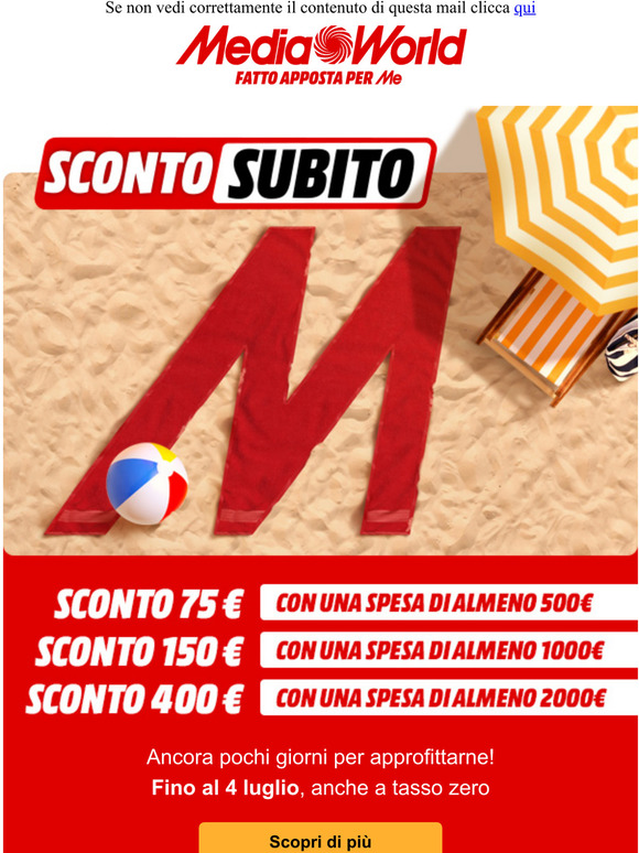 Fino a 400€ di sconto, ancora per poco