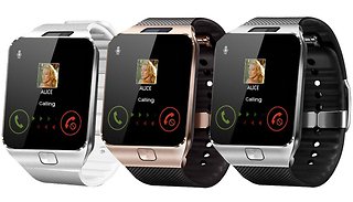 9-in-1 Touch Screen Smartwatch with Heart Rate Monitor & HD Camera - 4 ...