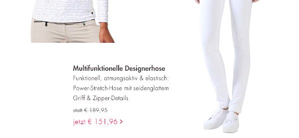 Multifunktionelle Designerhose jetzt 151,96 Euro