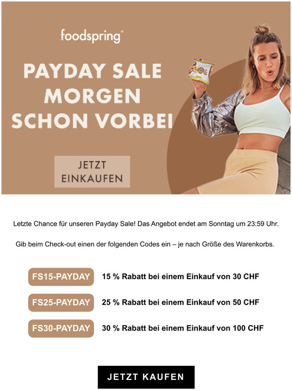 PAYDAY SALE endet bald!