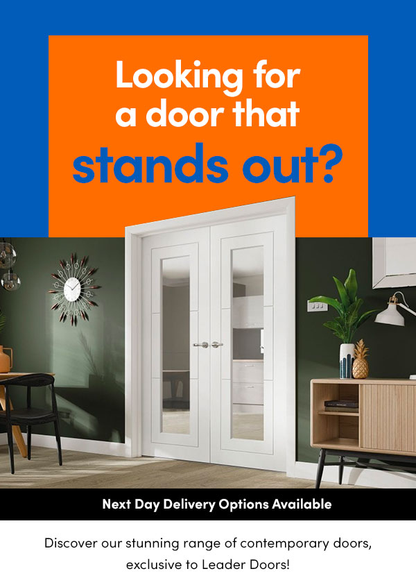 Leader Stores Contemporary doors exclusive to Leader Milled