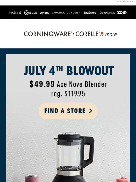 Corningware Corelle &amp; More Outlets: July 4th BLOWOUT: up to 70% OFF ...