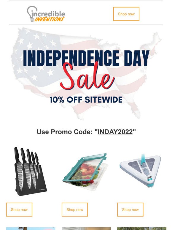 4th July Sale: 10% off Site-wide