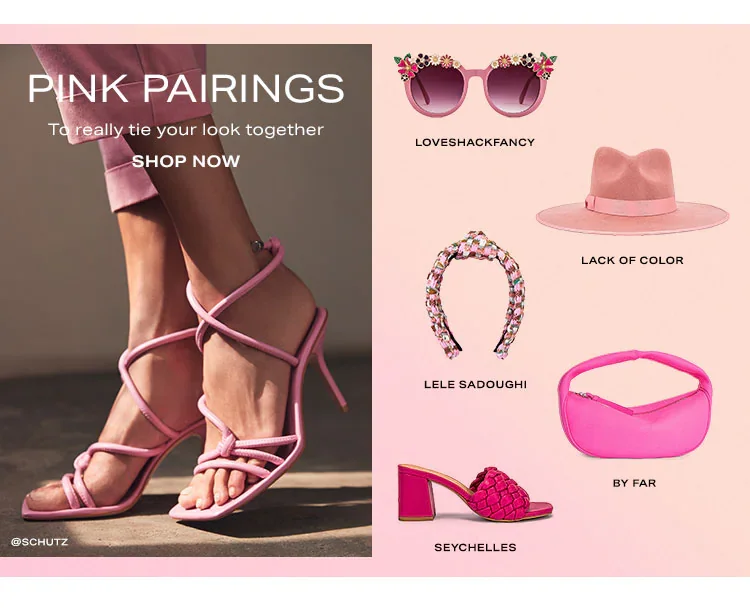 Pink Pairings: To really tie your look together - Shop Now