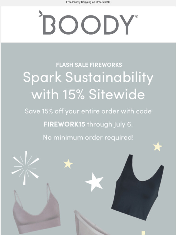 Cue the Fireworks for a 15% Off Flash Sale 🎇