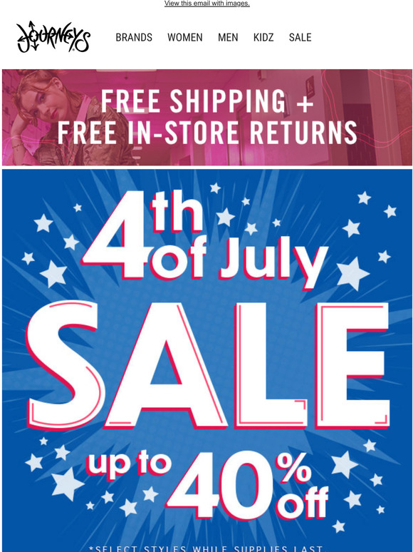 Journeys Email Newsletters Shop Sales, Discounts, and Coupon Codes