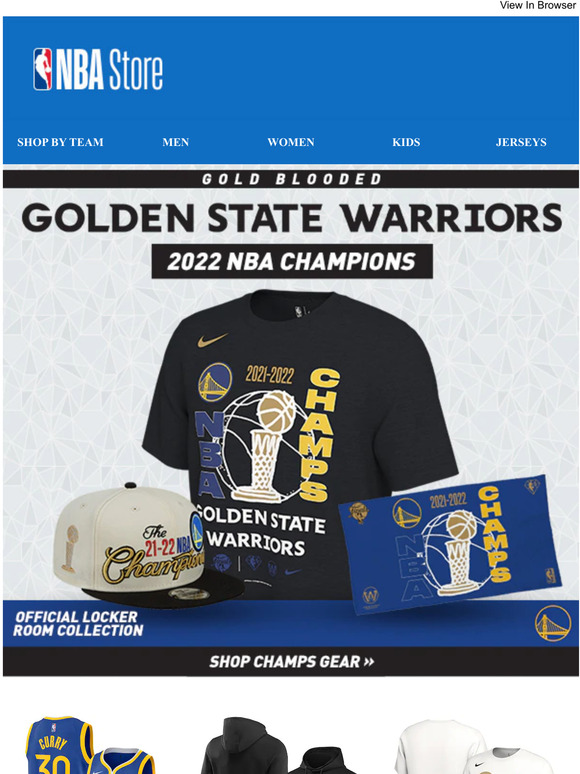 Get Your Warriors Champs Gear NOW
