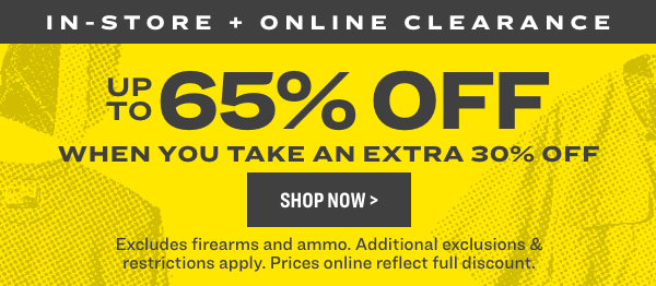 Up to 65% Off When You Take an Extra 30% Off