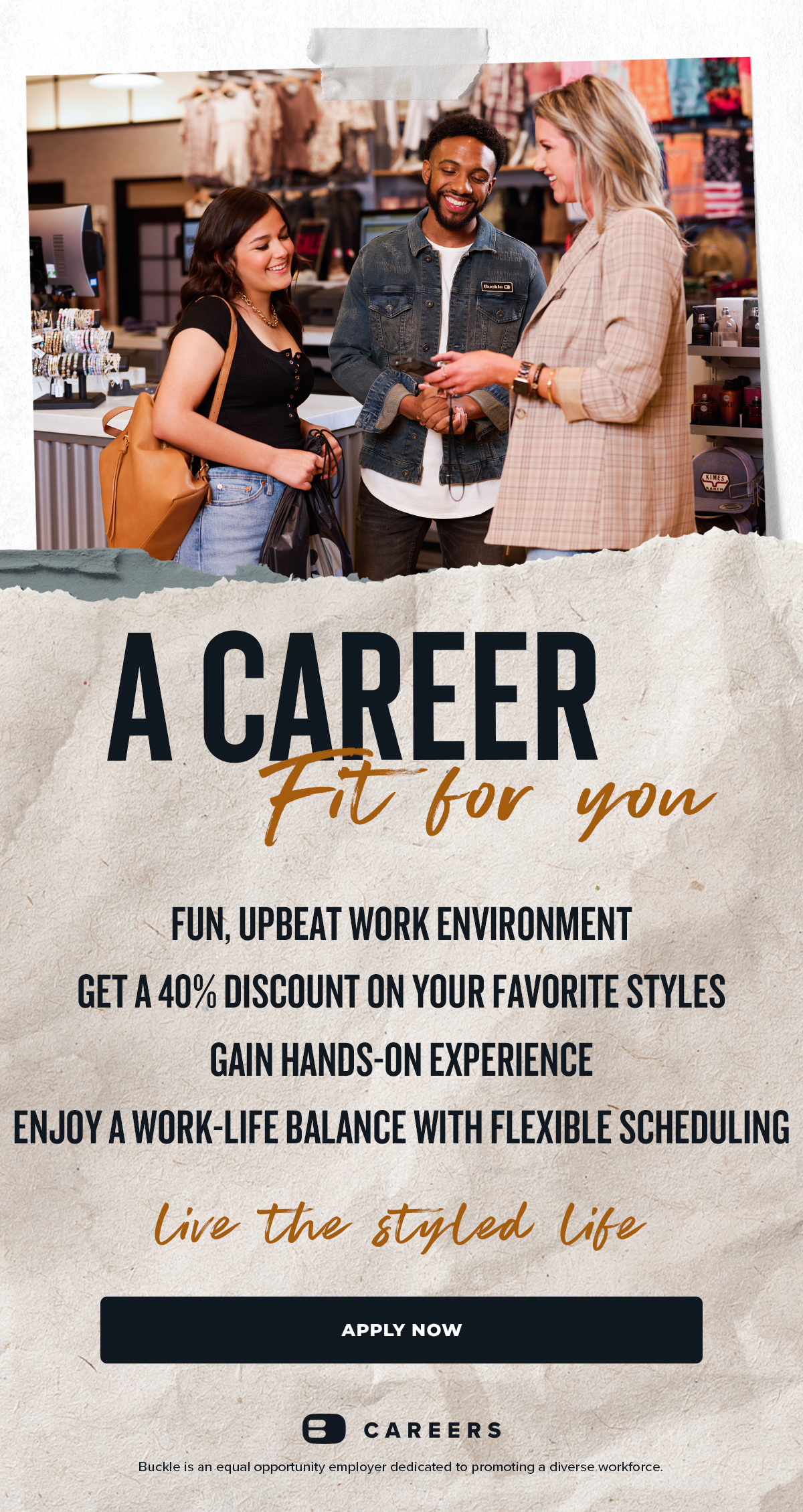 Buckle.com: Let's Talk Careers | Milled