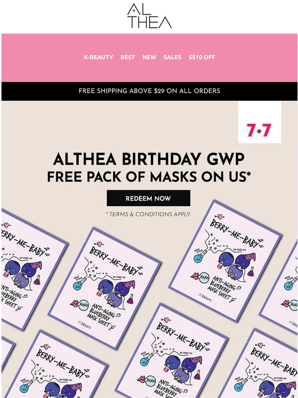 Free Blueberry Mask Pack On Us 🎂