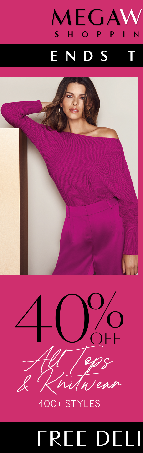40% Off All Tops and Knitwear