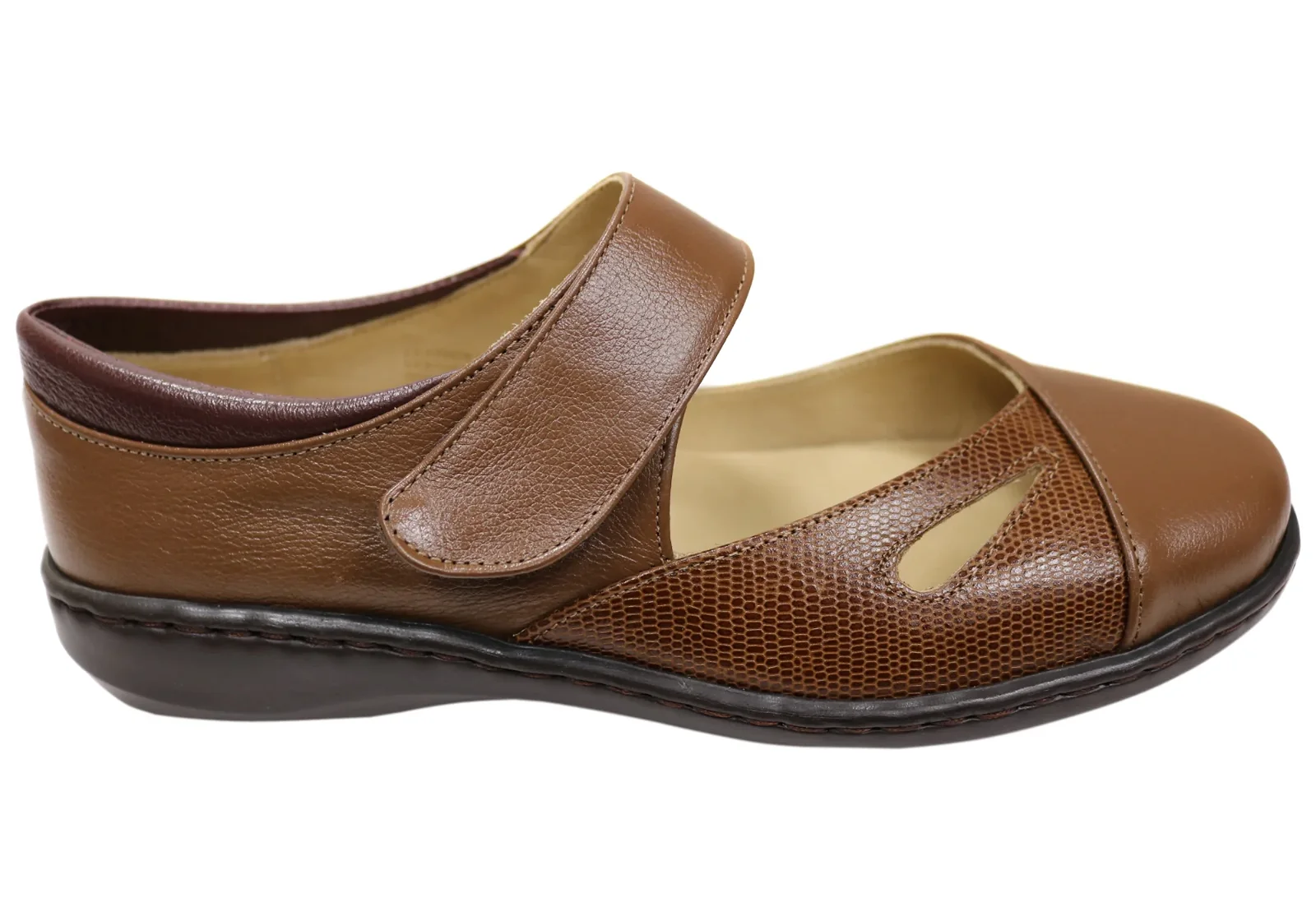 Image of Opananken Paula Womens Comfortable Brazilian Leather Mary Jane Shoes