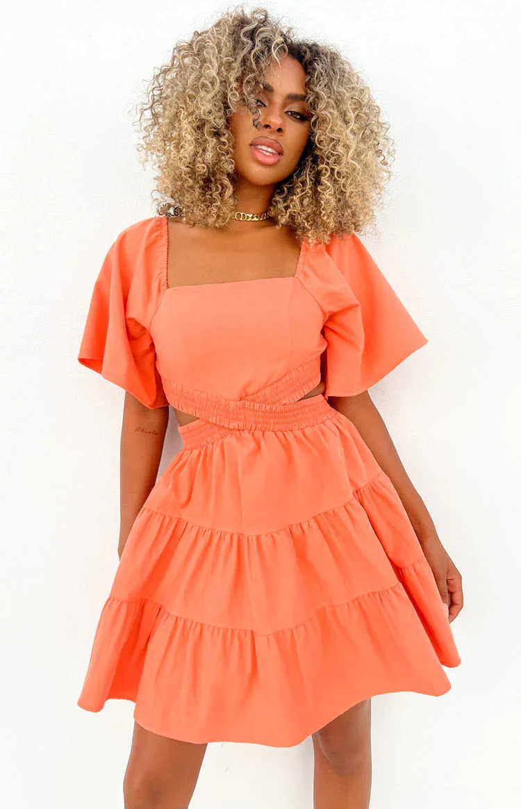 Image of Annemaree Orange Mini Dress