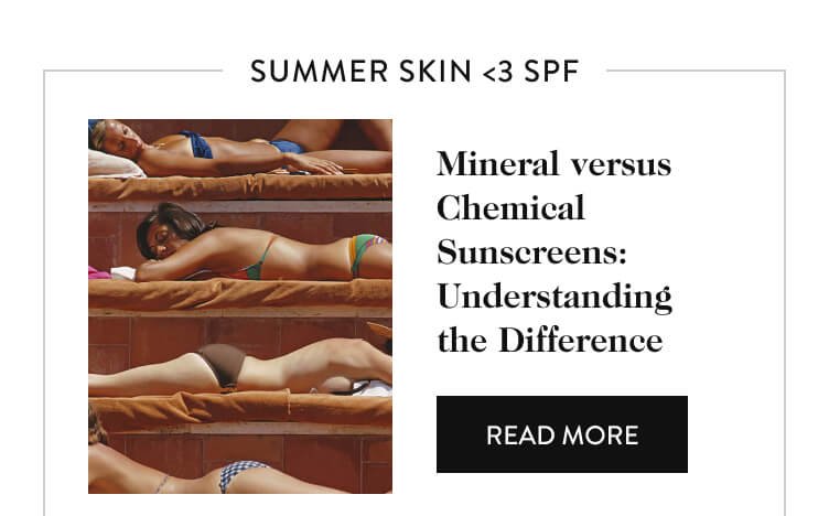 Mineral versus Chemical Sunscreens: Understanding the Difference
