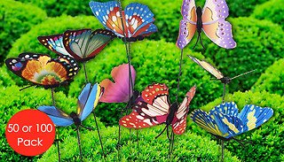Colourful Butterfly Stakes Decorations