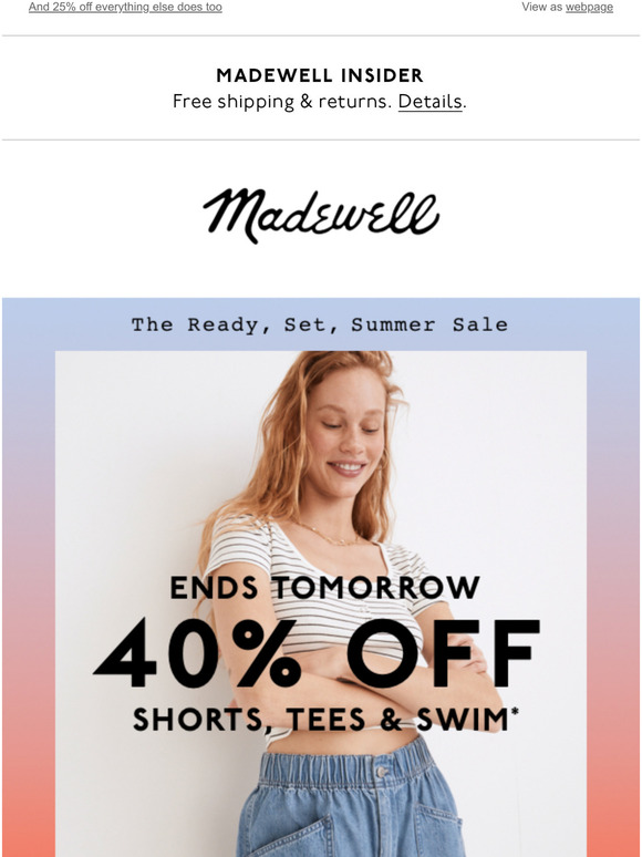 Madewell Email Newsletters Shop Sales, Discounts, and Coupon Codes