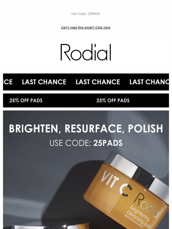 Final Call...25% OFF Pads.