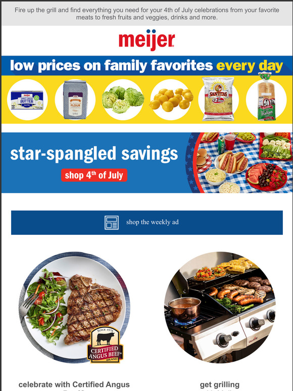 Meijer Celebrate the 4th of July with StarSpangled Savings Milled