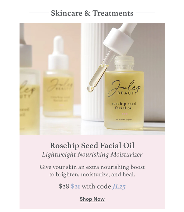 Skincare & Treatments - Rosehip Seed Facial Oil Lightweight Nourishing Moisturizer