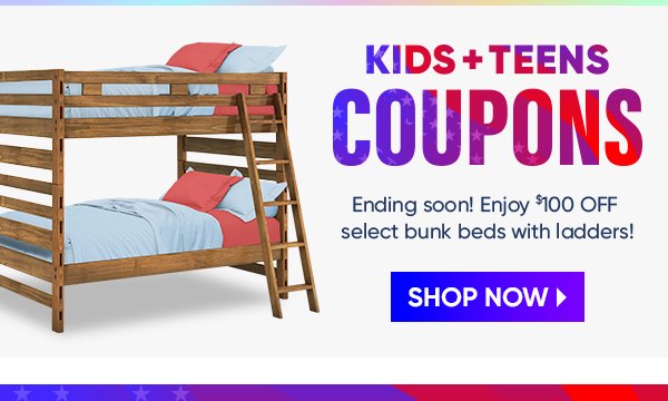 Kids and Teen July 4th Coupons