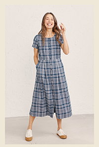 Inner Sky Check Dress >
