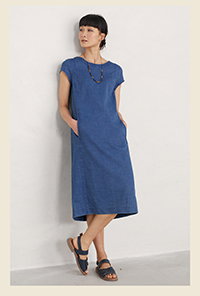 Gilstone Cotton Shift Dress >