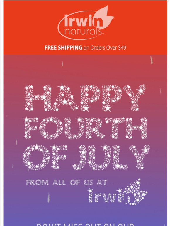 DON'T MISS OUT! 25% OFF Fourth of July Sale Ends Tonight!†