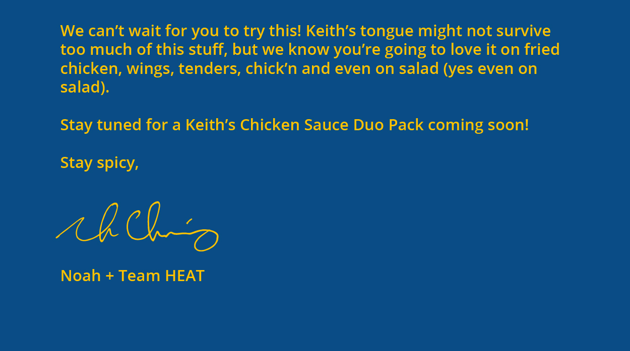 HEATONIST Introducing Keith’s 🔥Hot🔥 Chicken Sauce Milled
