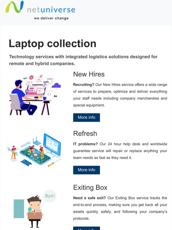 Laptop Collection, discover a new type of service