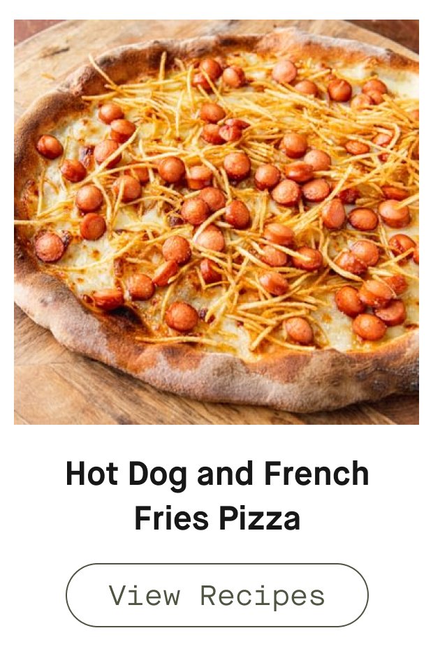 Hot Dog and French Fries Pizza