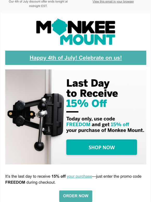 Happy Independance Day 🇺🇸 Enjoy 15% Off!