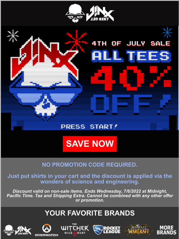 ✨ 4th of July Sale - 40% off tees ✨