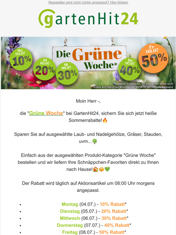 🌻Bis zu 50% Sommerrabatte sichern 🛍️🏷️