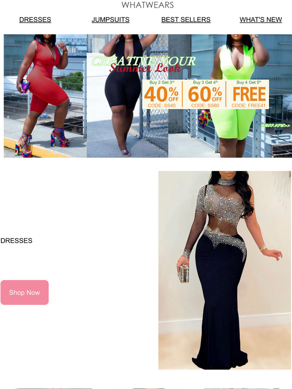 Thanks from Whatwears! Buy 4 Get 1 FREE!